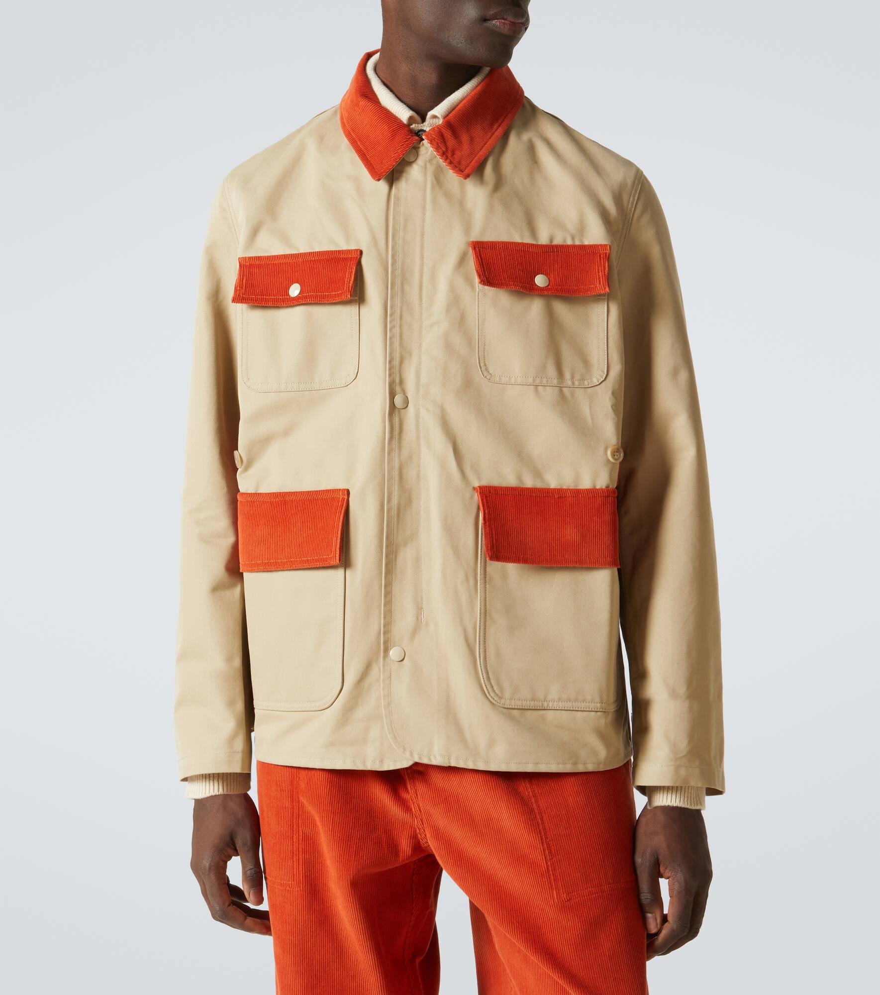 Cotton twill and corduroy jacket - 3