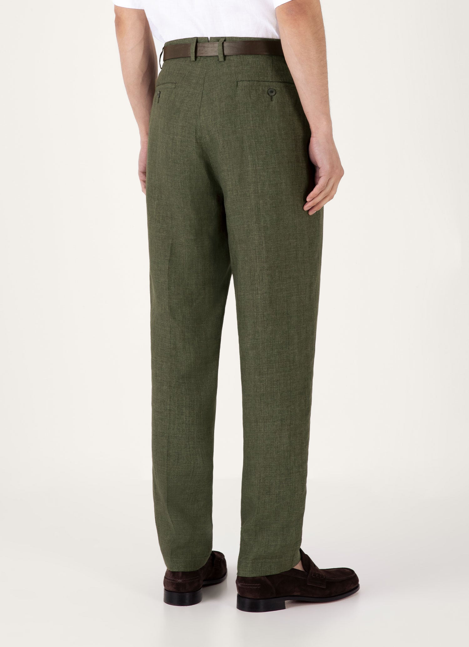 Pleated Linen Trouser - 5