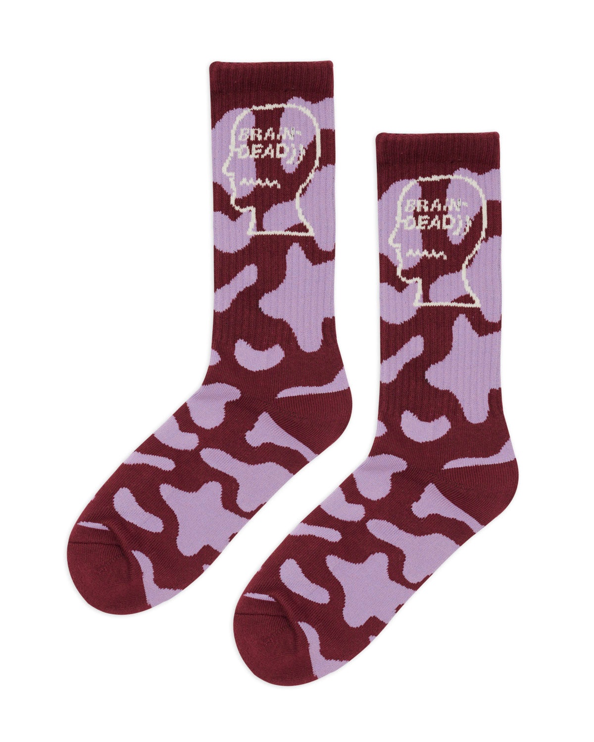 Logohead Crew Socks - Pink Cow - 1