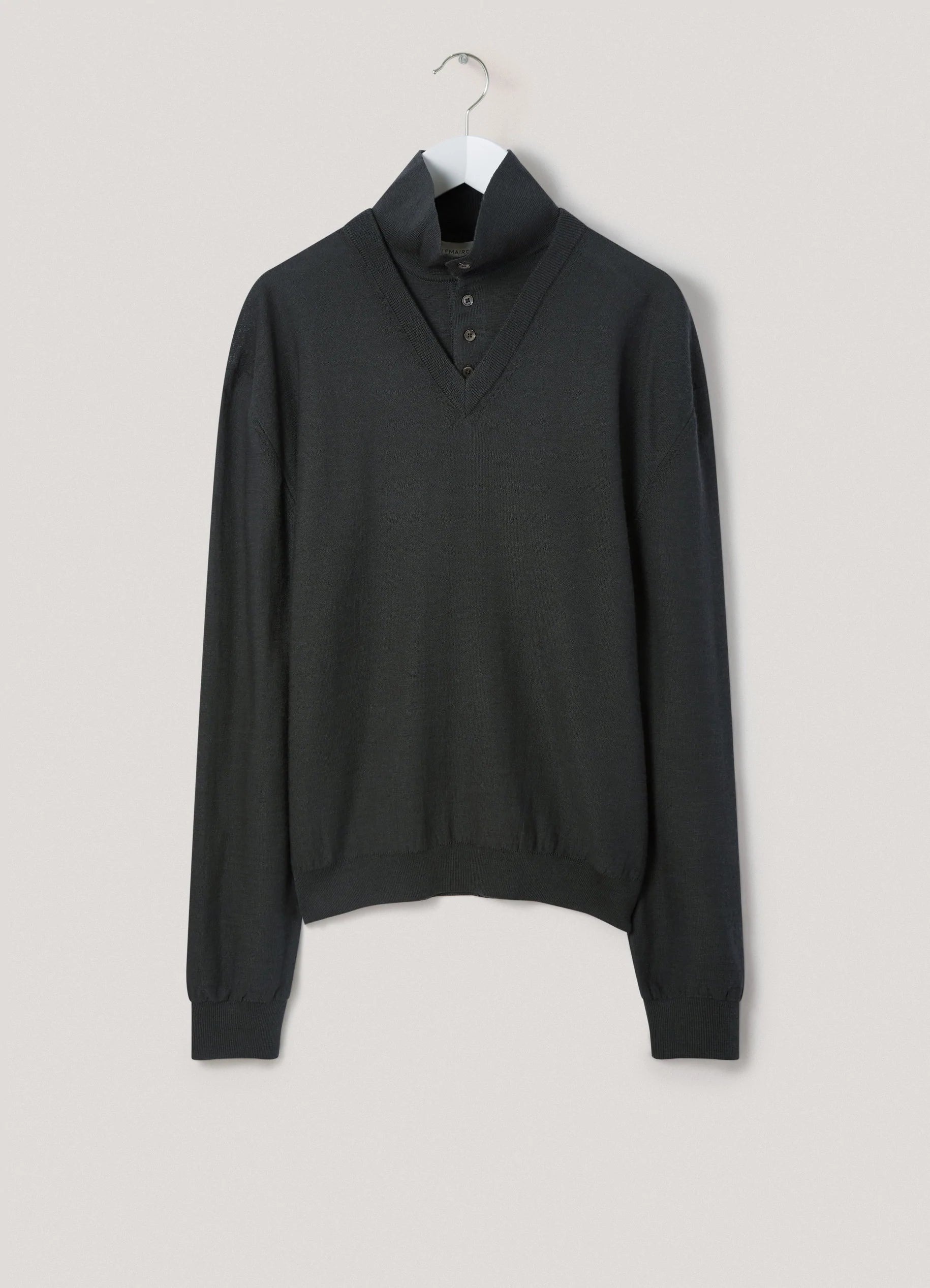 Lemaire TROMPE L'OEIL POLO SHIRT MERINO BLEND | REVERSIBLE