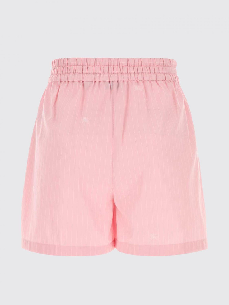 BURBERRY High-Waisted Striped Cotton Lounge Shorts with Drawstring 3