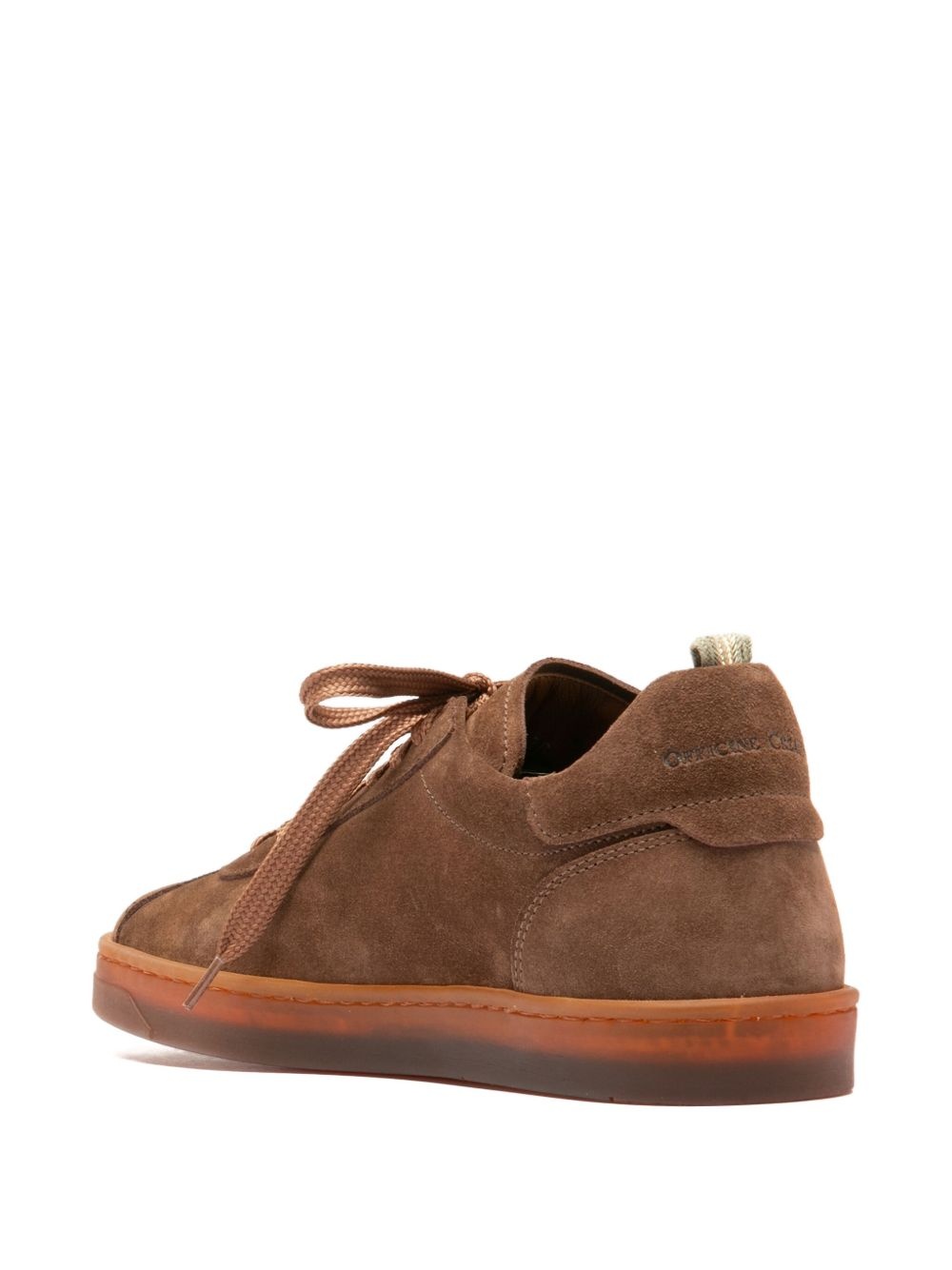 lace-up suede trainers - 2