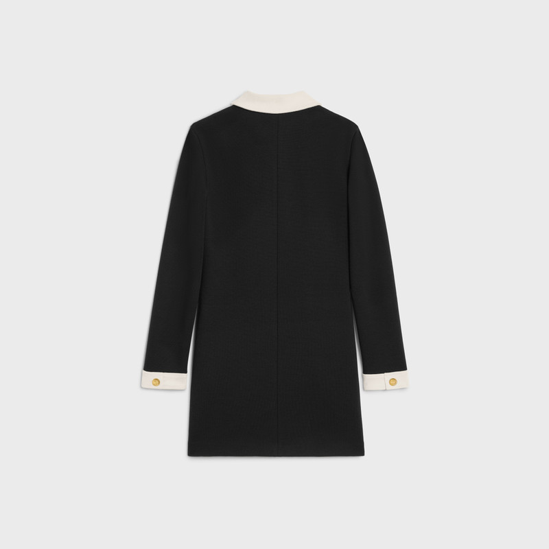 CELINE mini trapeze dress in wool jersey outlook