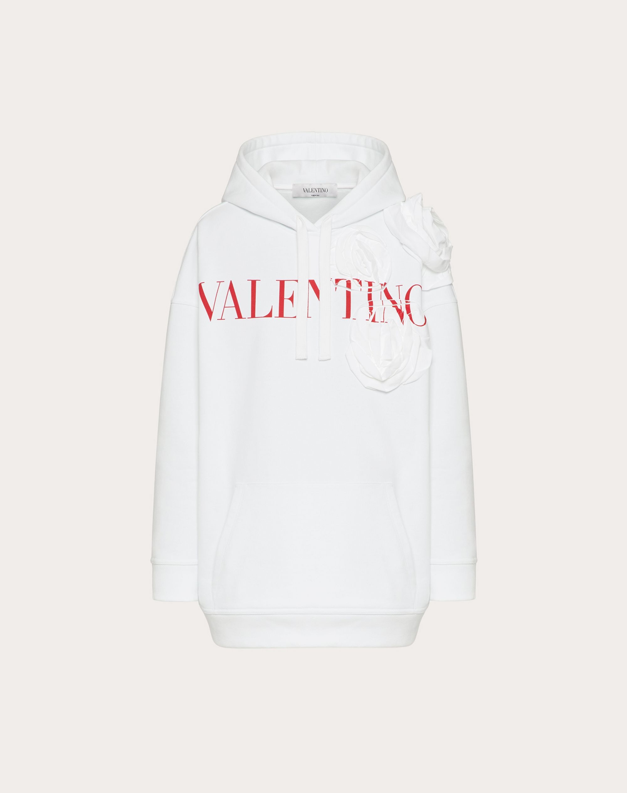 VALENTINO ROSE BLOSSOM JERSEY SWEATSHIRT - 1