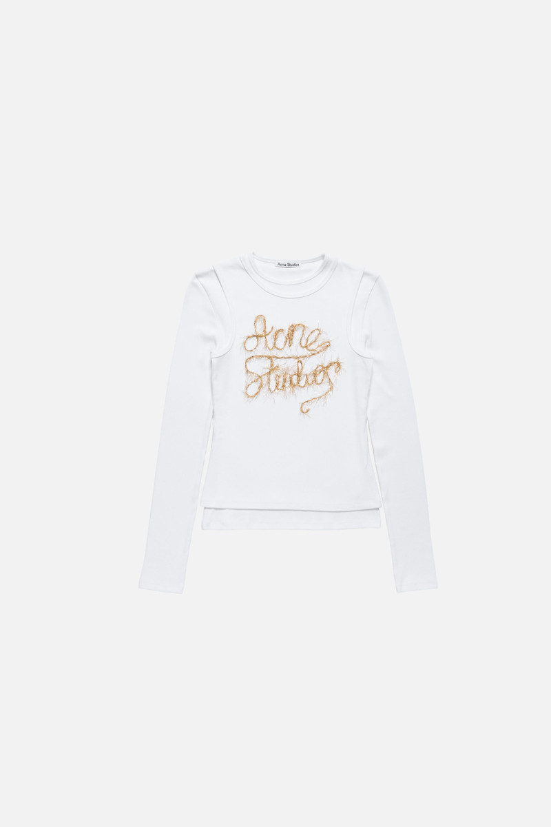 Layered logo t-shirt - Optic White 1