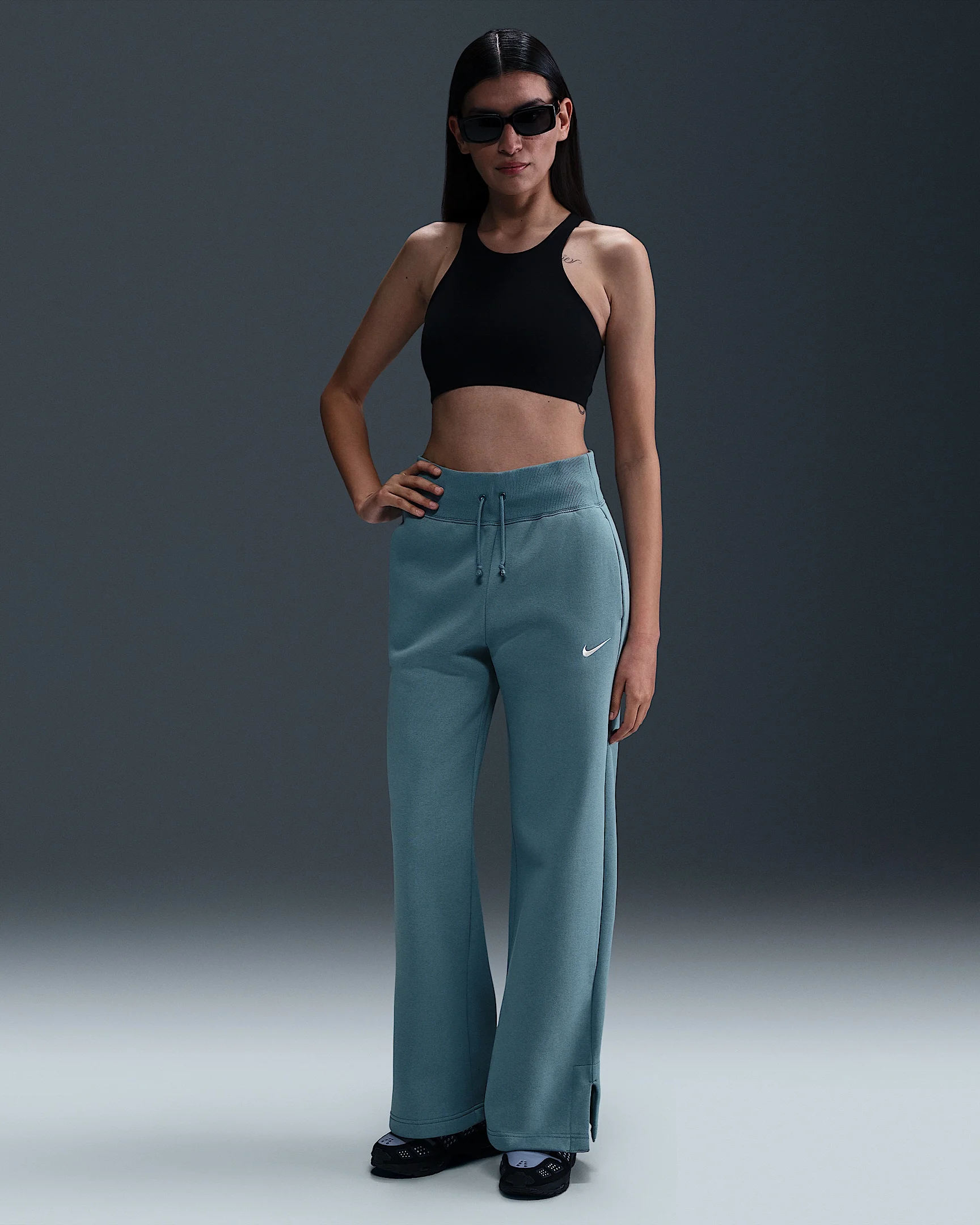 Nike Sportswear Phoenix Fleece Women's High-Waisted Wide-Leg Sweatpants - 1