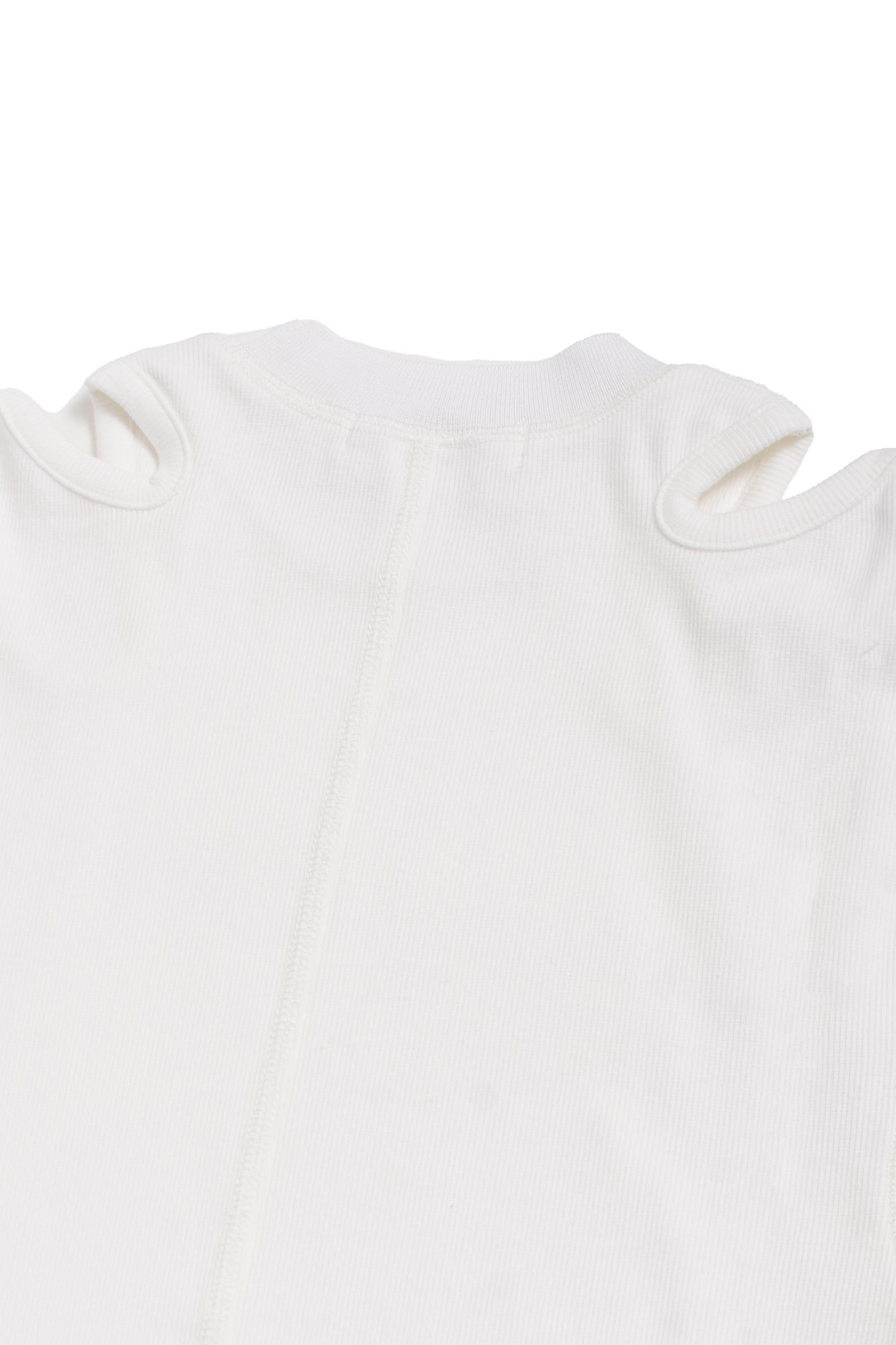 RIB JERSEY SLEEVELESS TOP / WHT - 4