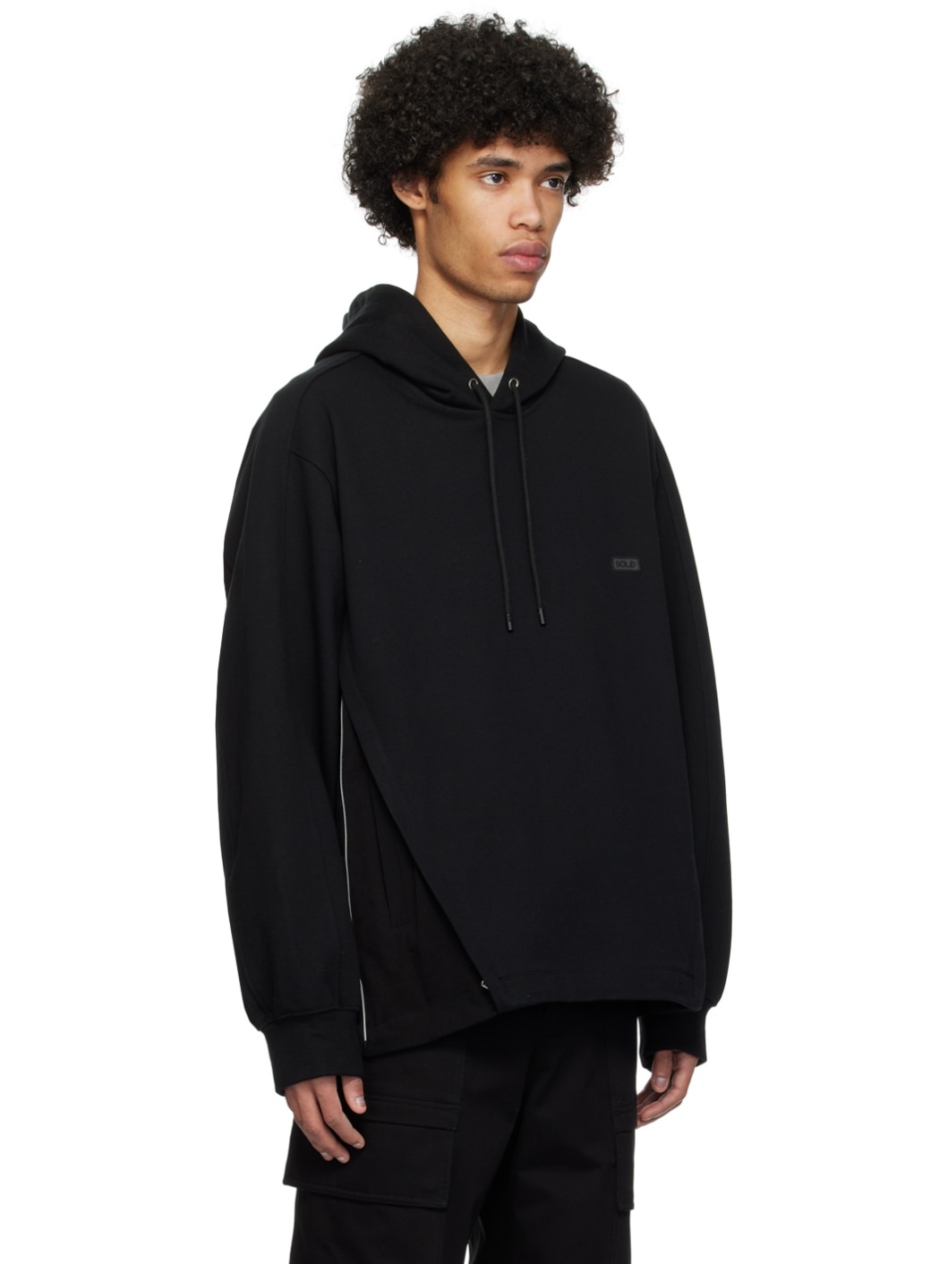 Black Expansion Panel Hoodie - 2