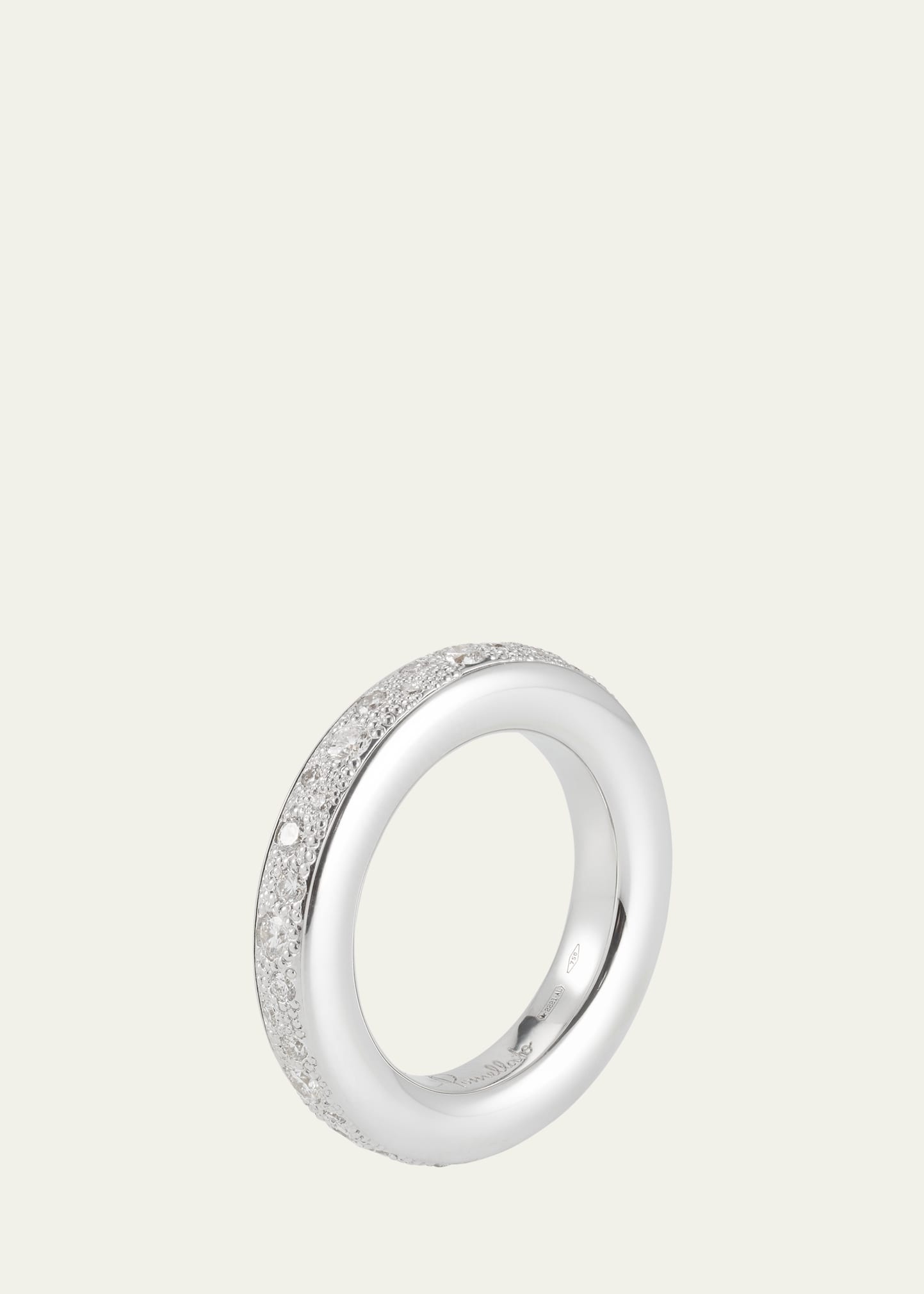 18K White Gold Iconica Diamond Eternity Band Ring - 1