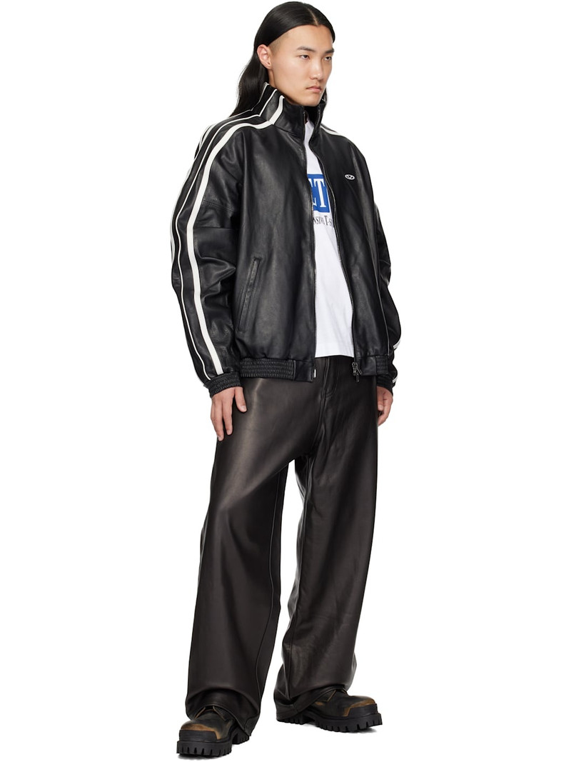 VETEMENTS Black Gym Leather Jacket outlook