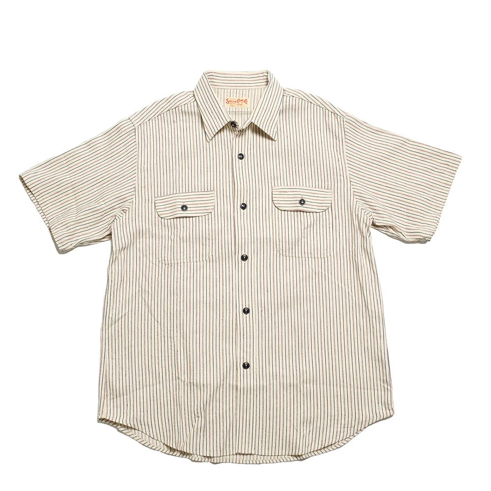 DOBBY STRIPE S/S WORK SHIRT - SC39306 - 1