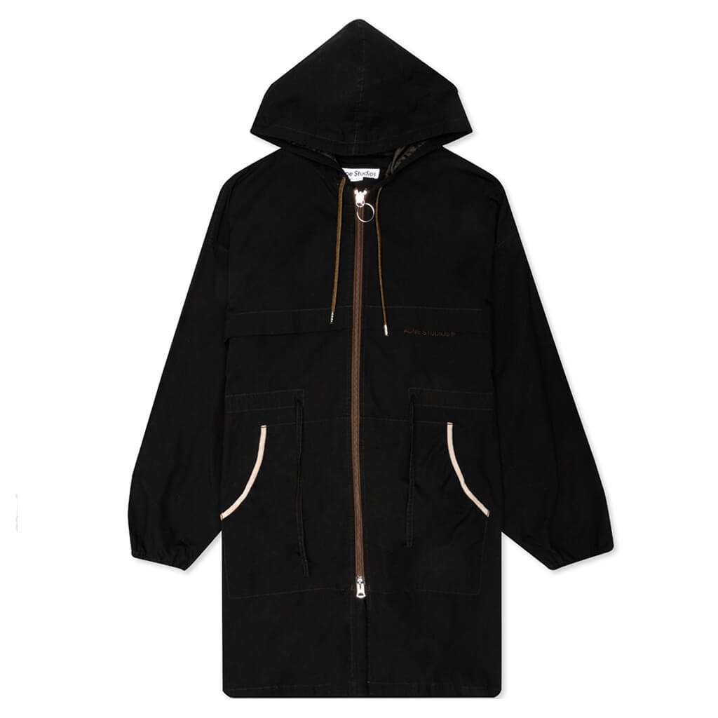 ACNE STUDIOS HOODED DOWN JACKET - BLACK - 1