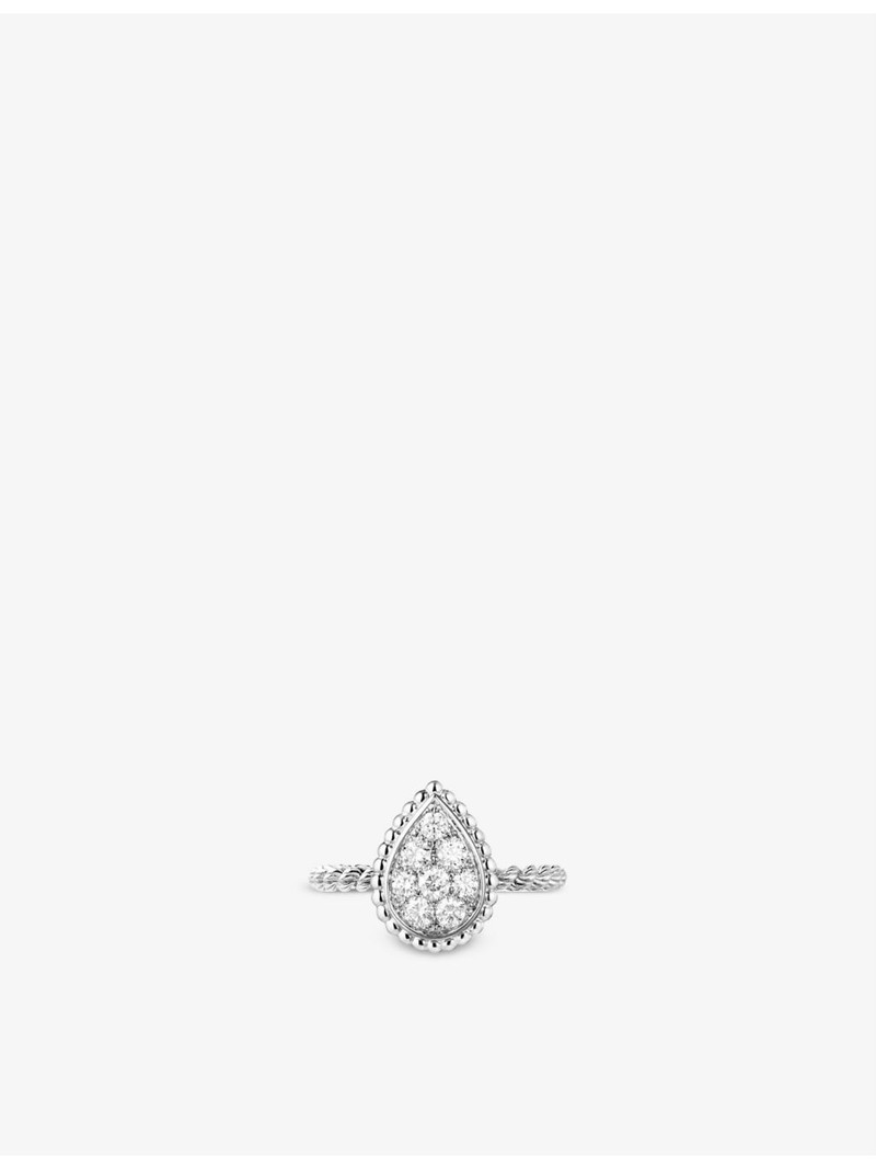 Boucheron Serpent Bohème 18ct white-gold and 0.32ct brilliant-cut diamond ring outlook