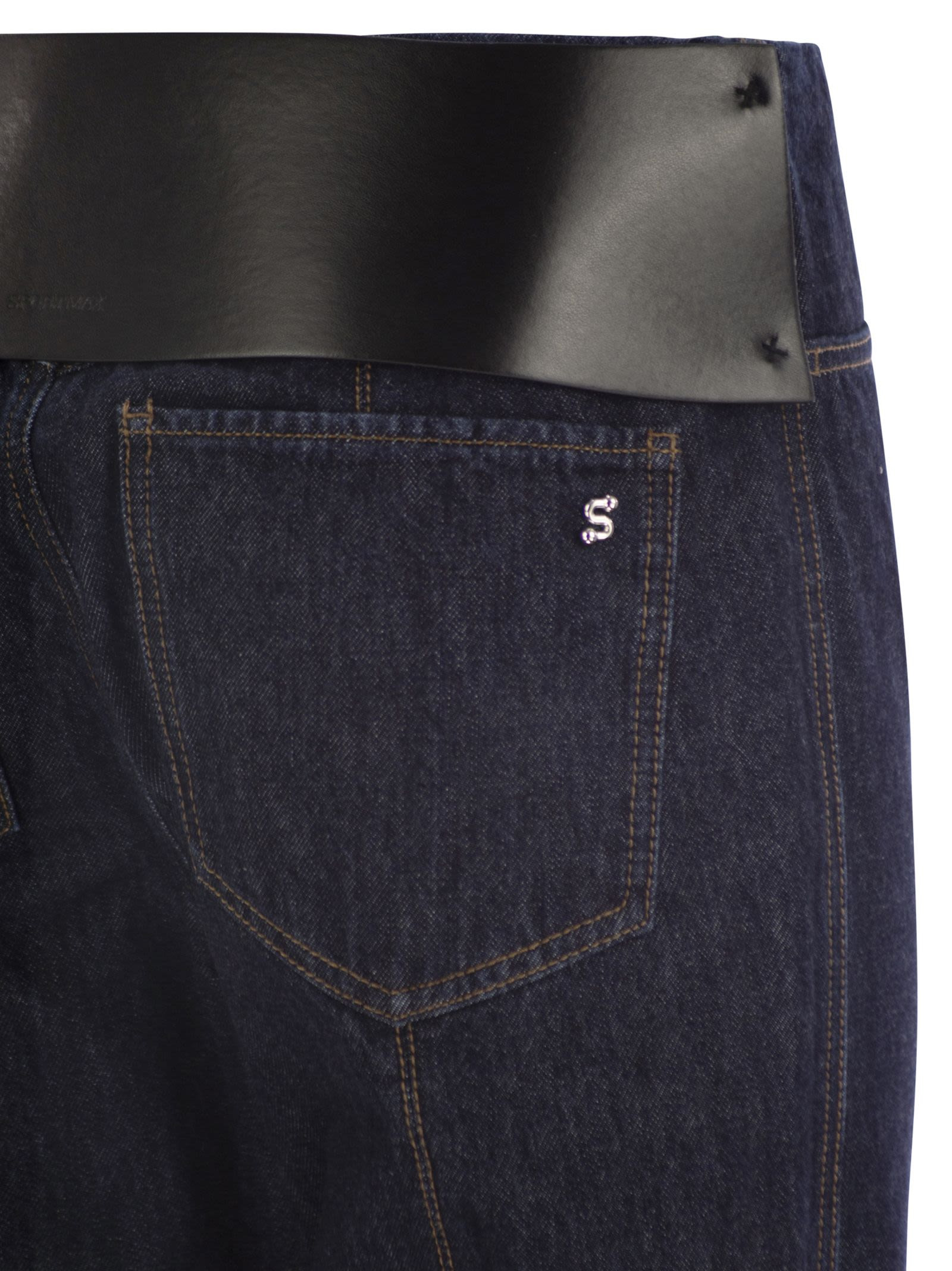 Sportmax Women Aligi1234 - 5-Pocket Dark Denim Pants - 4