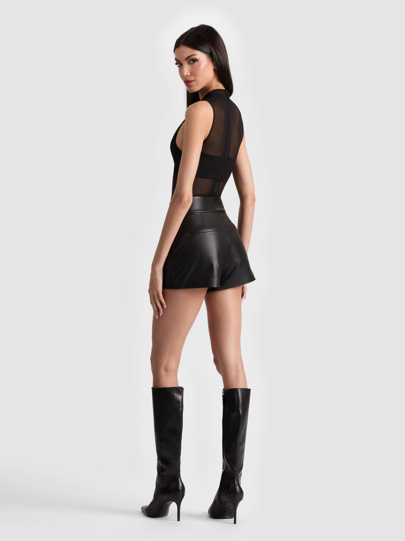 Alice + Olivia CADY LEATHER SHORT outlook