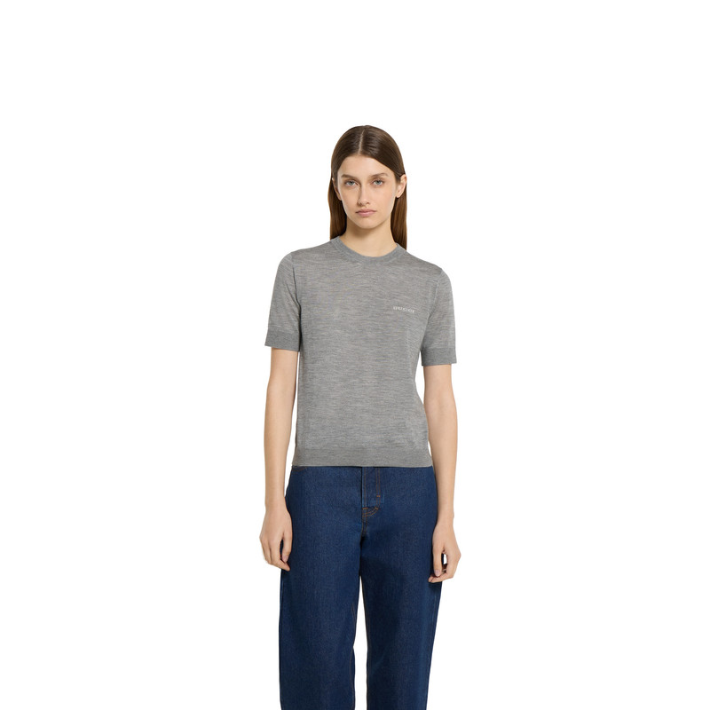 Cashmere silk top with intarsia 3