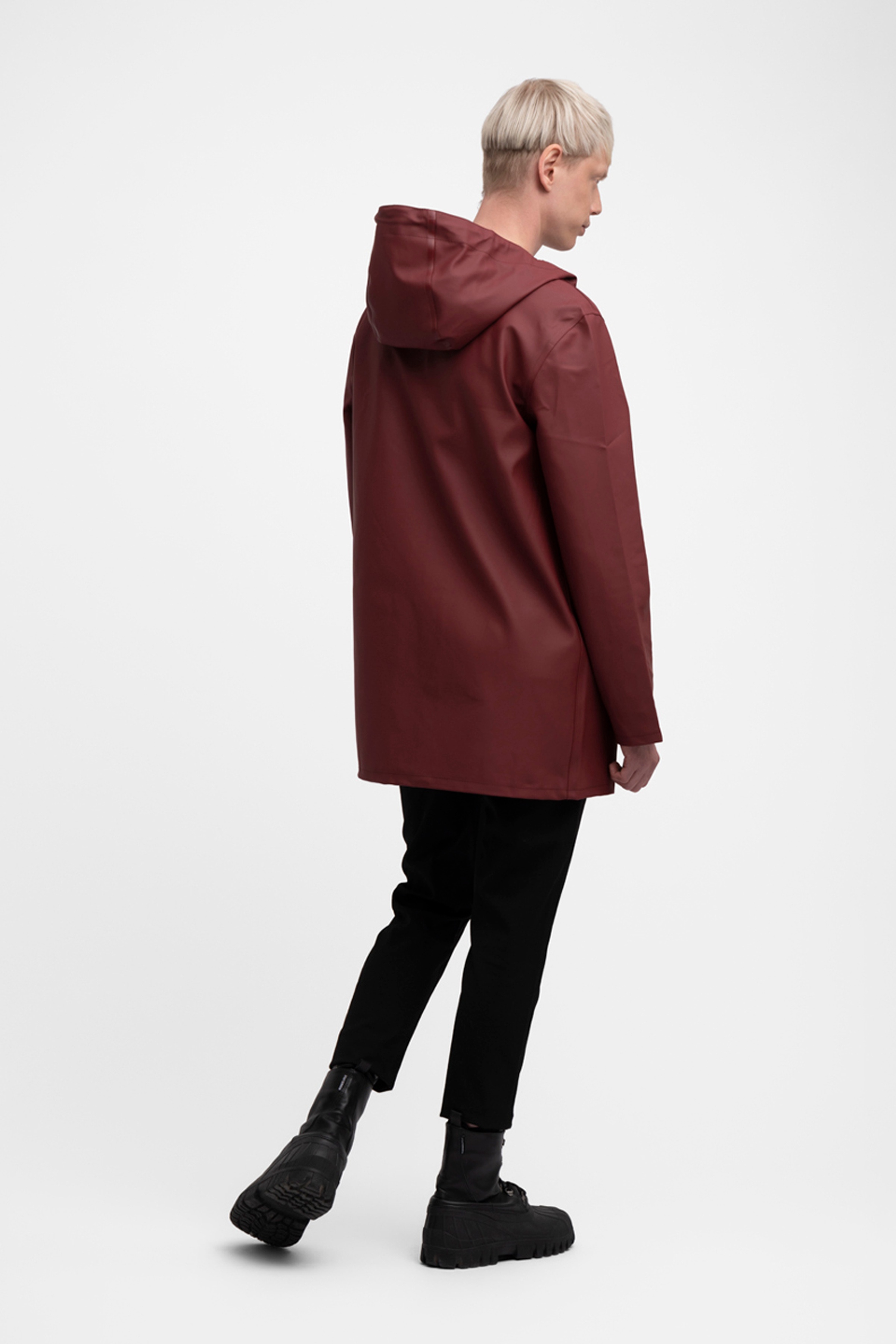 Stockholm Raincoat Burgundy - 10