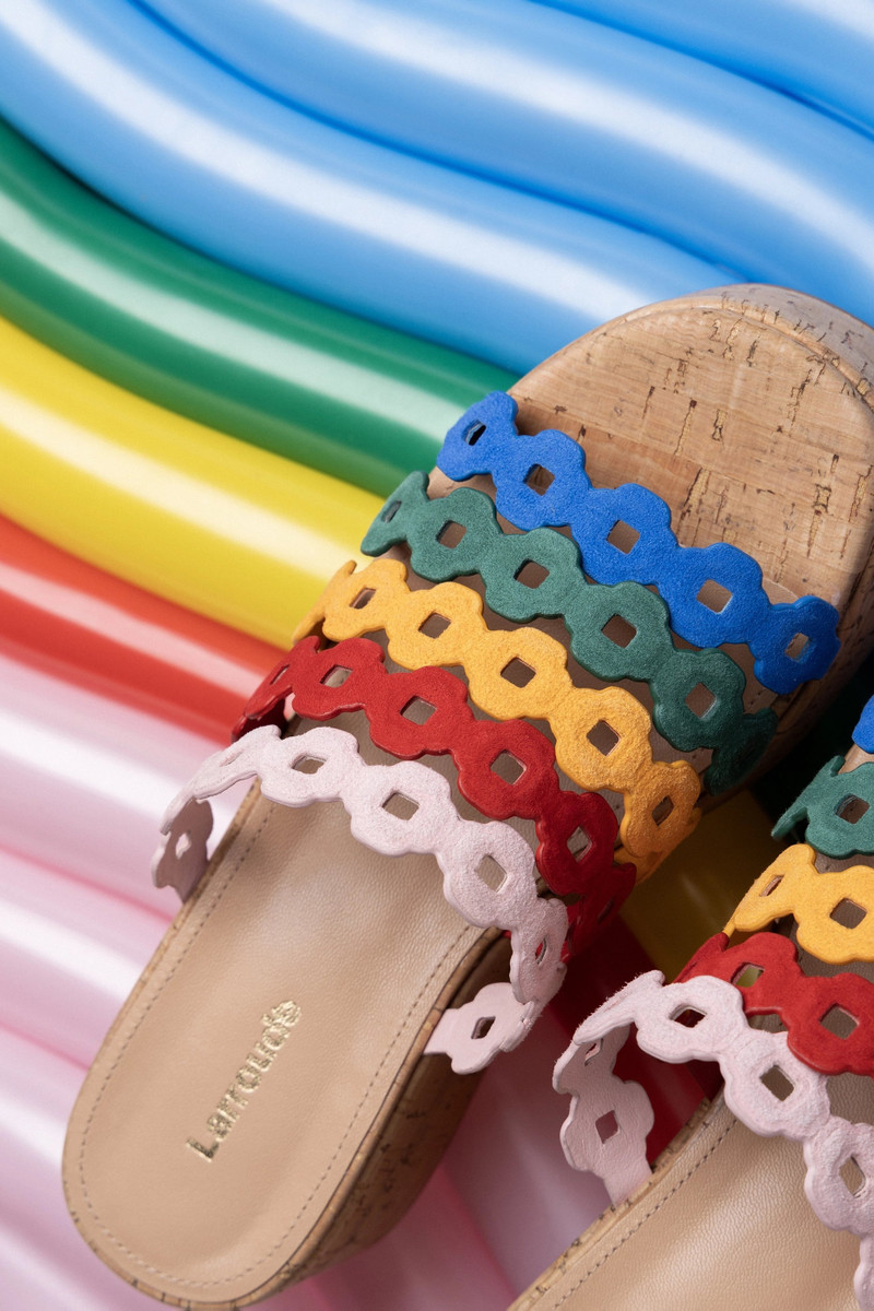 Charli Mule In Multicolor Leather 5