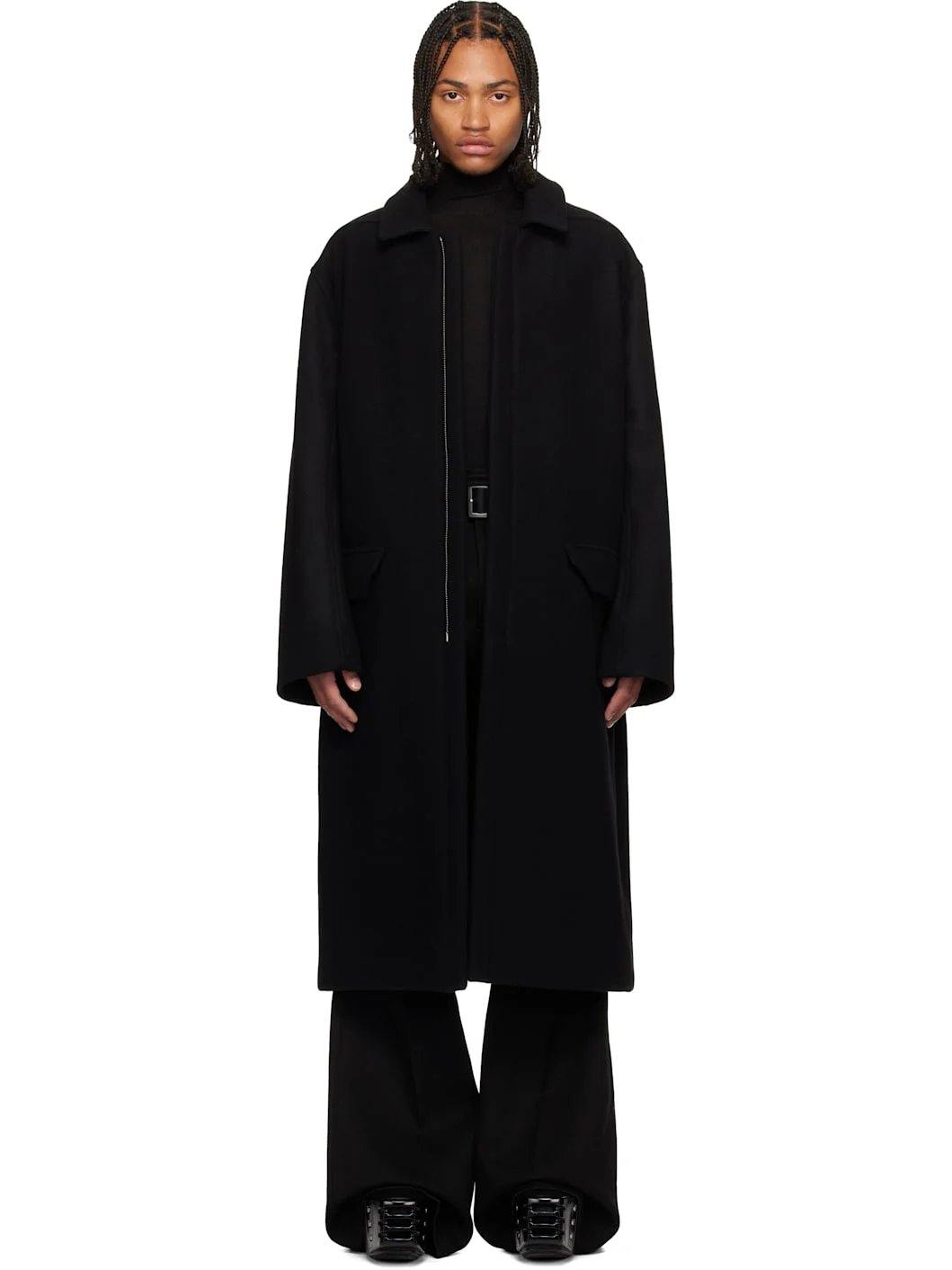 Black Concordians Jumbo Mac Coat - 1