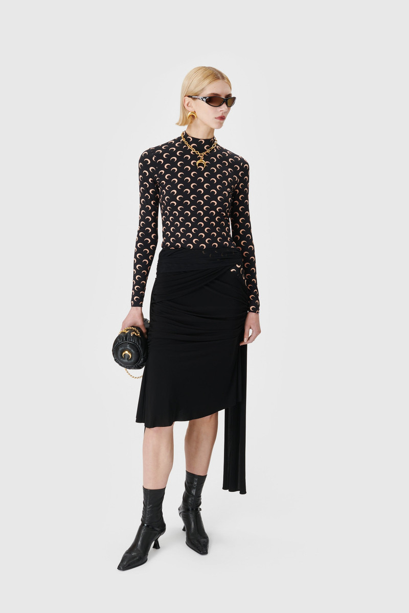 Marine Serre Jersey Body Shelter Draped Skirt outlook