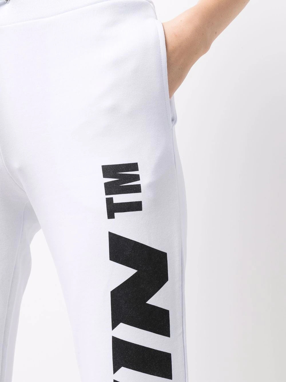 logo-print cotton joggers - 5