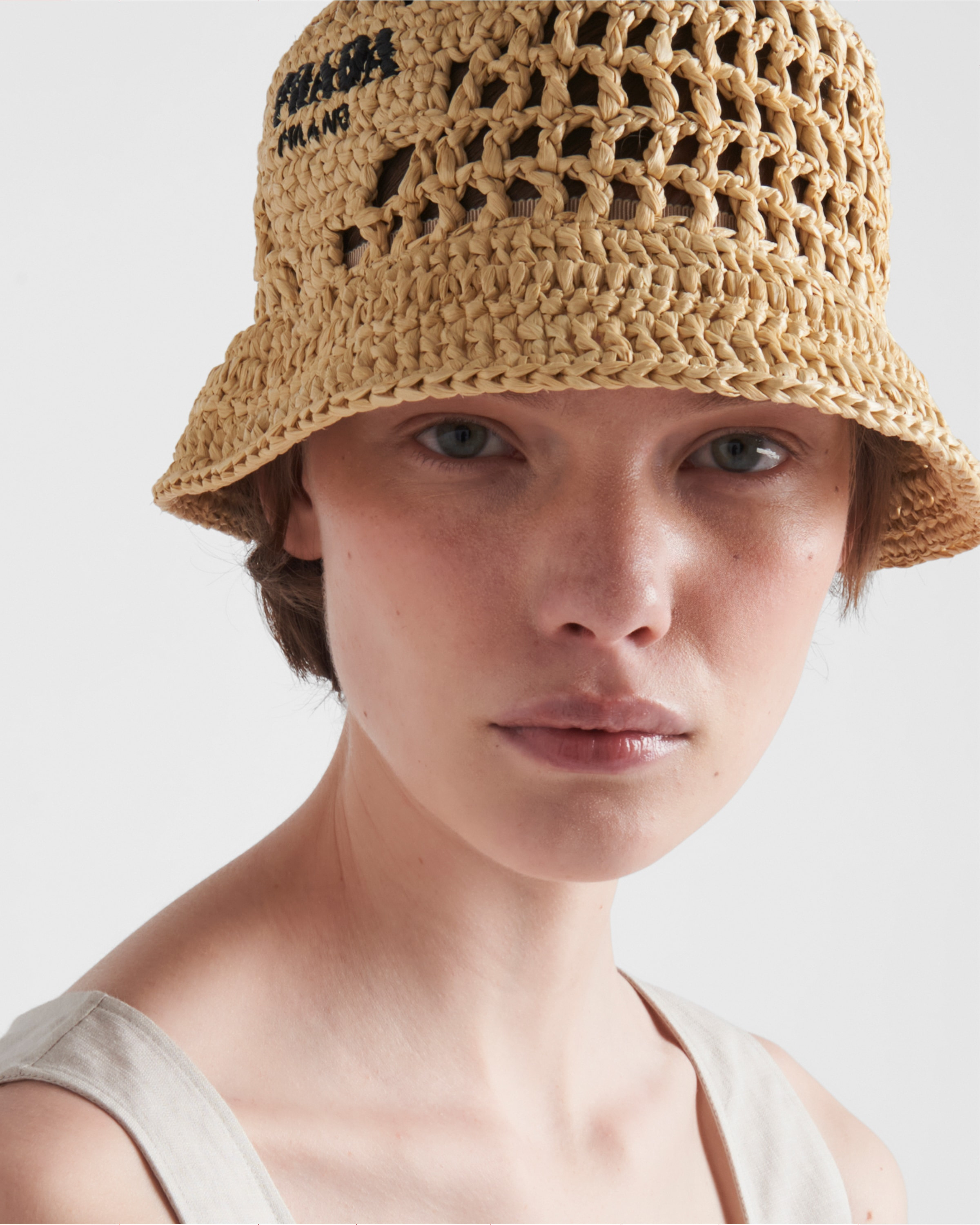 Woven fabric bucket hat - 2