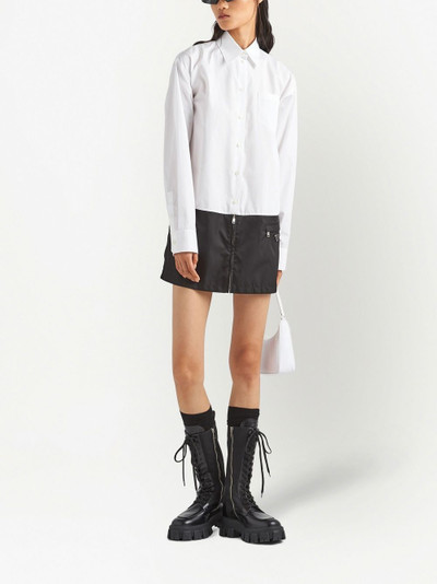 Prada two-tone panelled shirtdress outlook