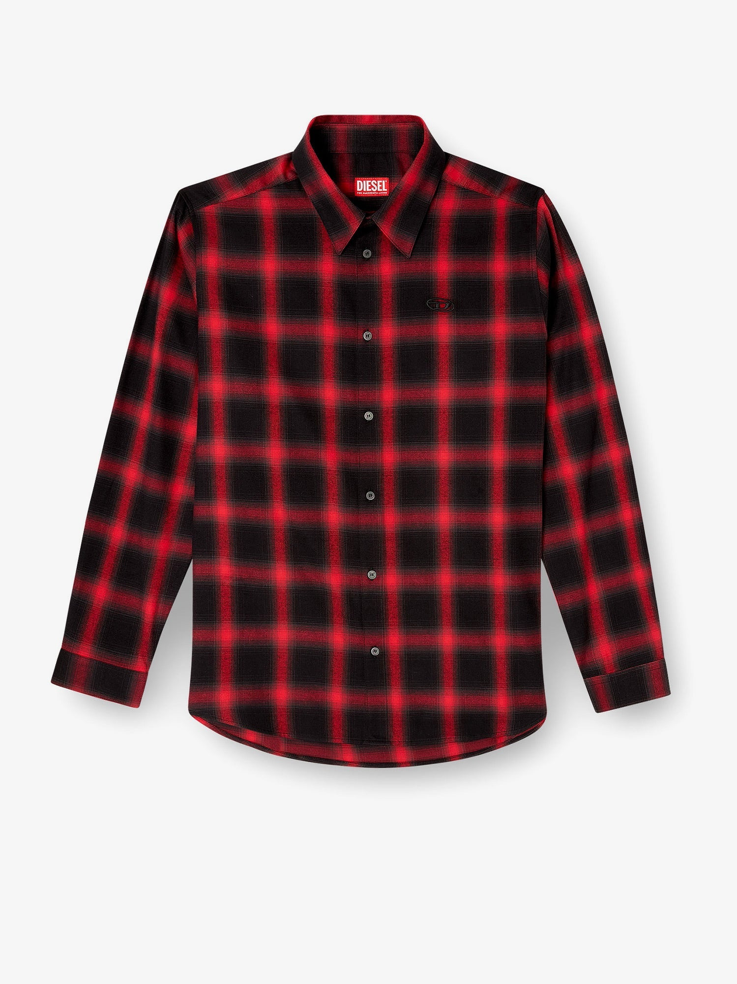 Diesel S-Simply Check Cotton Blend Shirt - 1