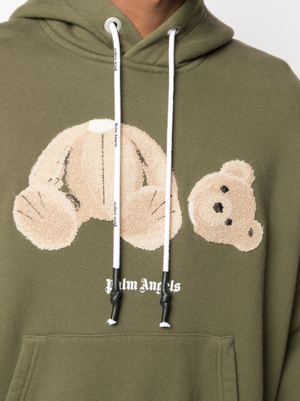 teddy bear-print hoodie - 5