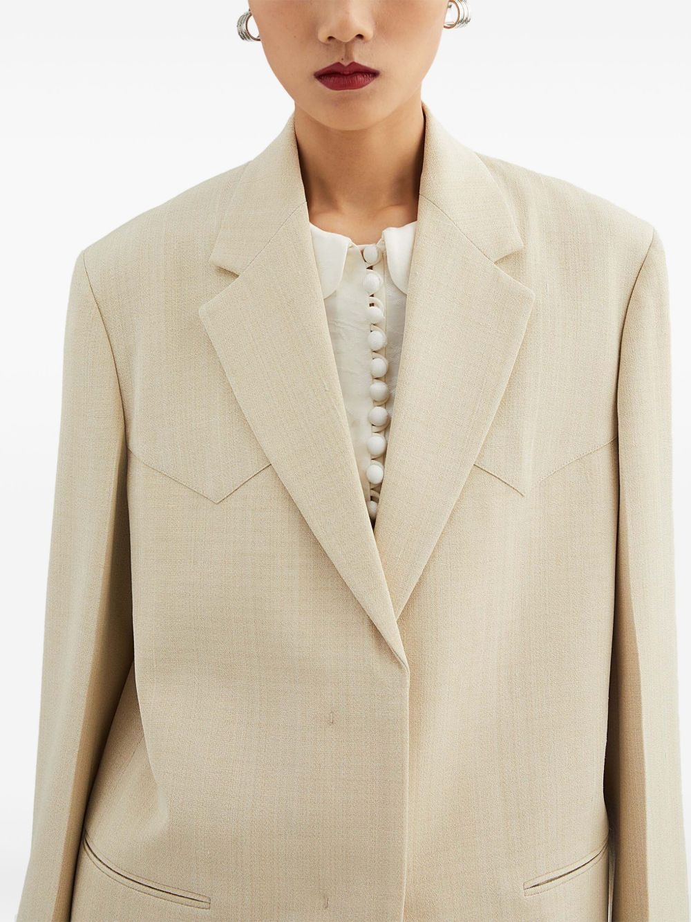 single-breasted blazer - 4
