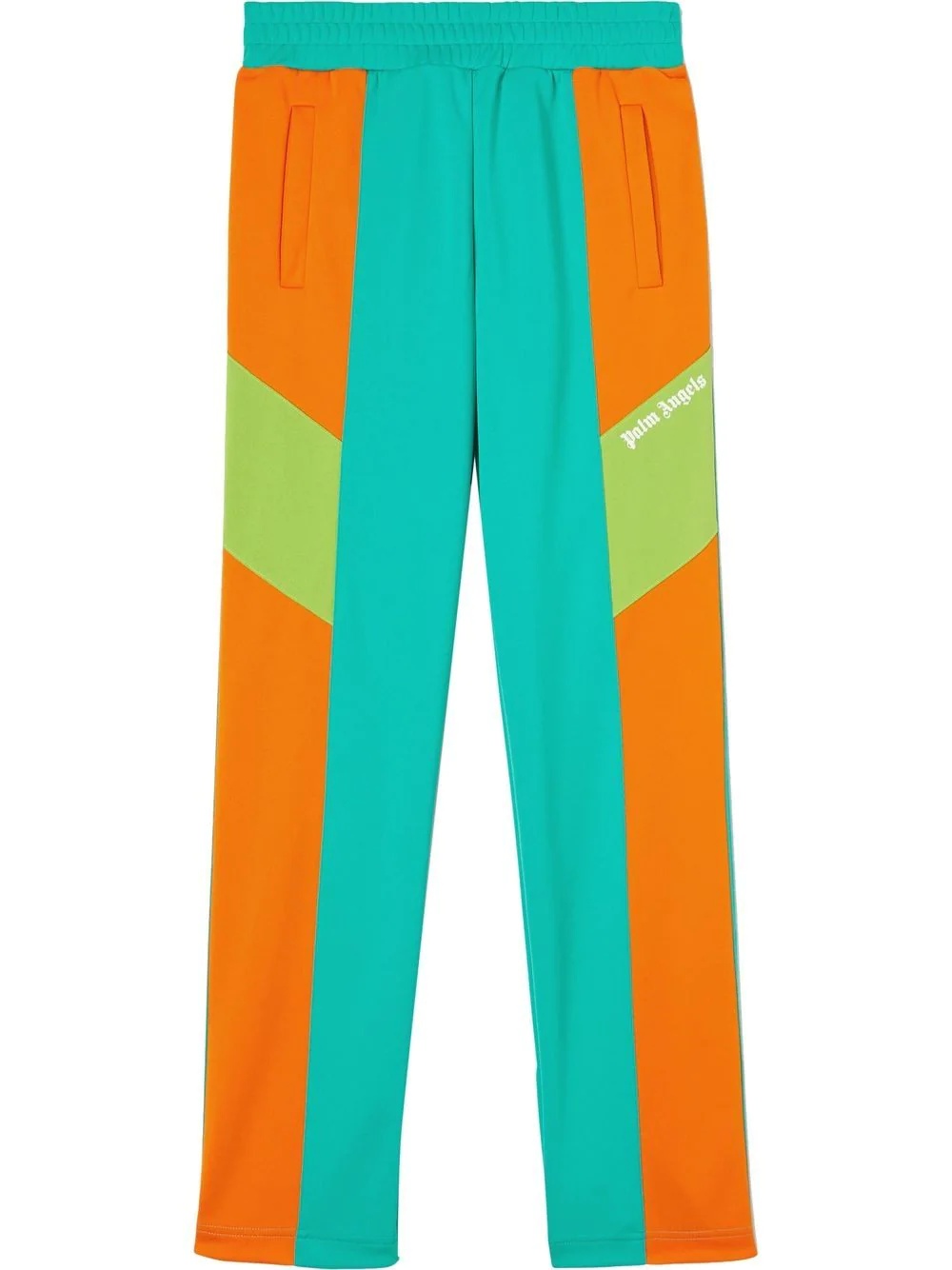 V COLORBLOCK TRACK PANTS FOREST GREEN W - 1