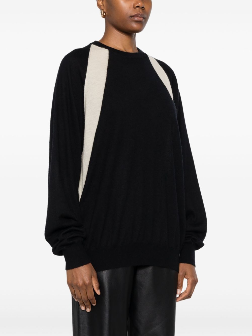 colour-block sweater - 3