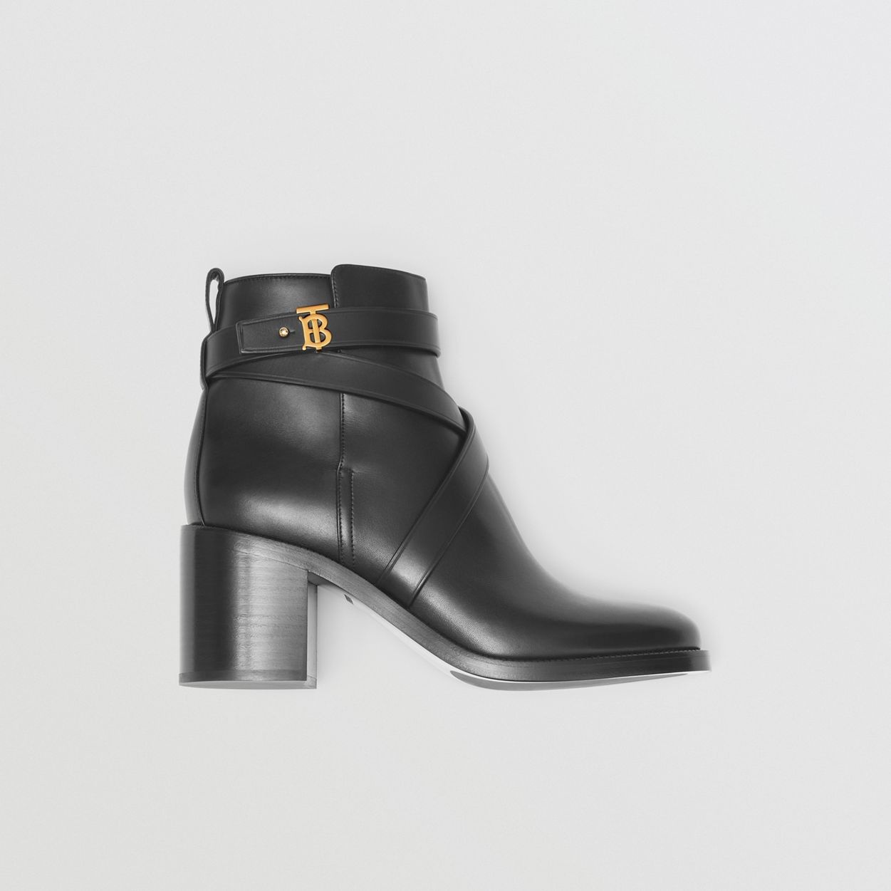 Monogram Motif Leather Ankle Boots - 6