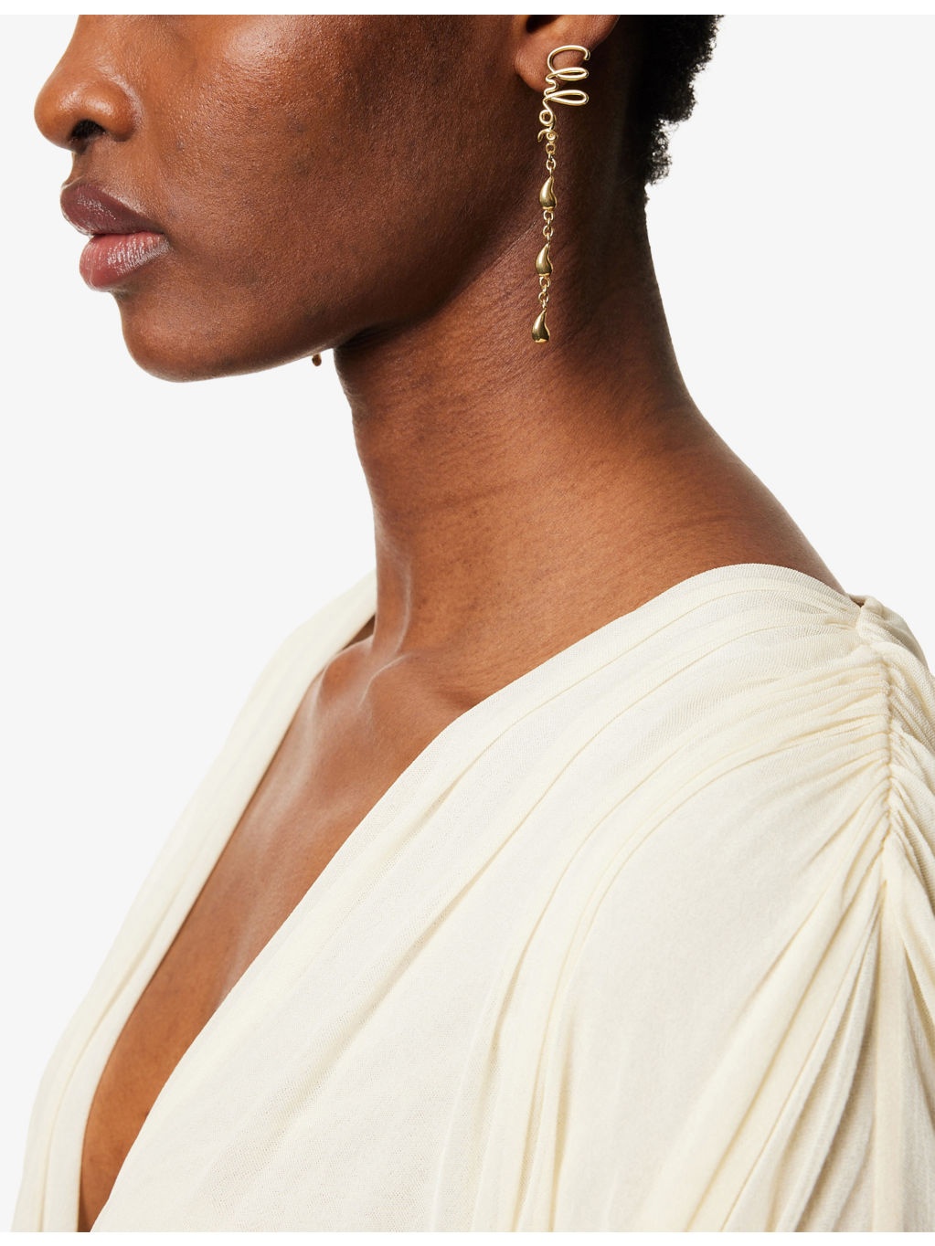 Scriyellow Gold-Plated Brass Drop Earrings - 2