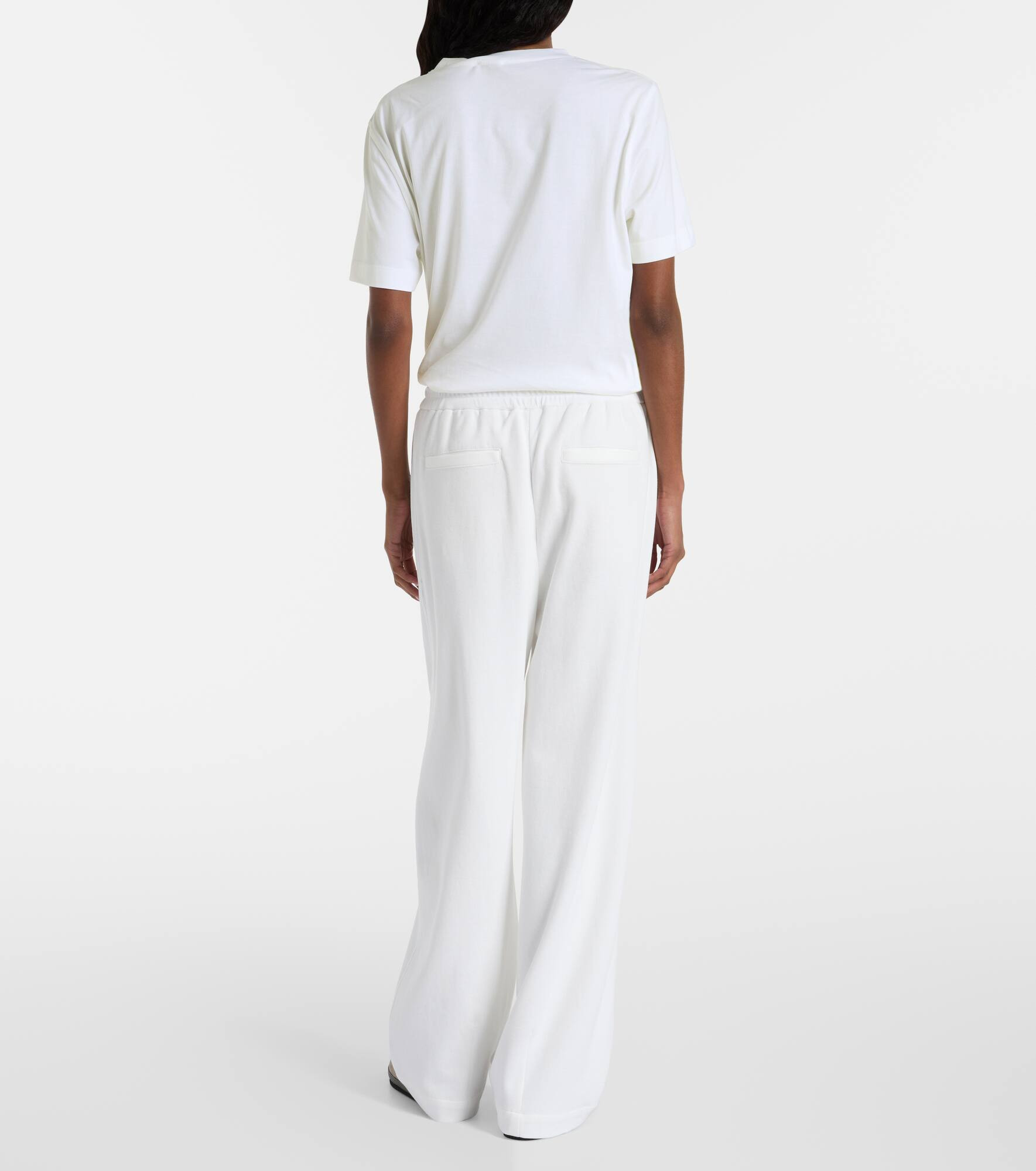Cotton-blend straight pants - 3