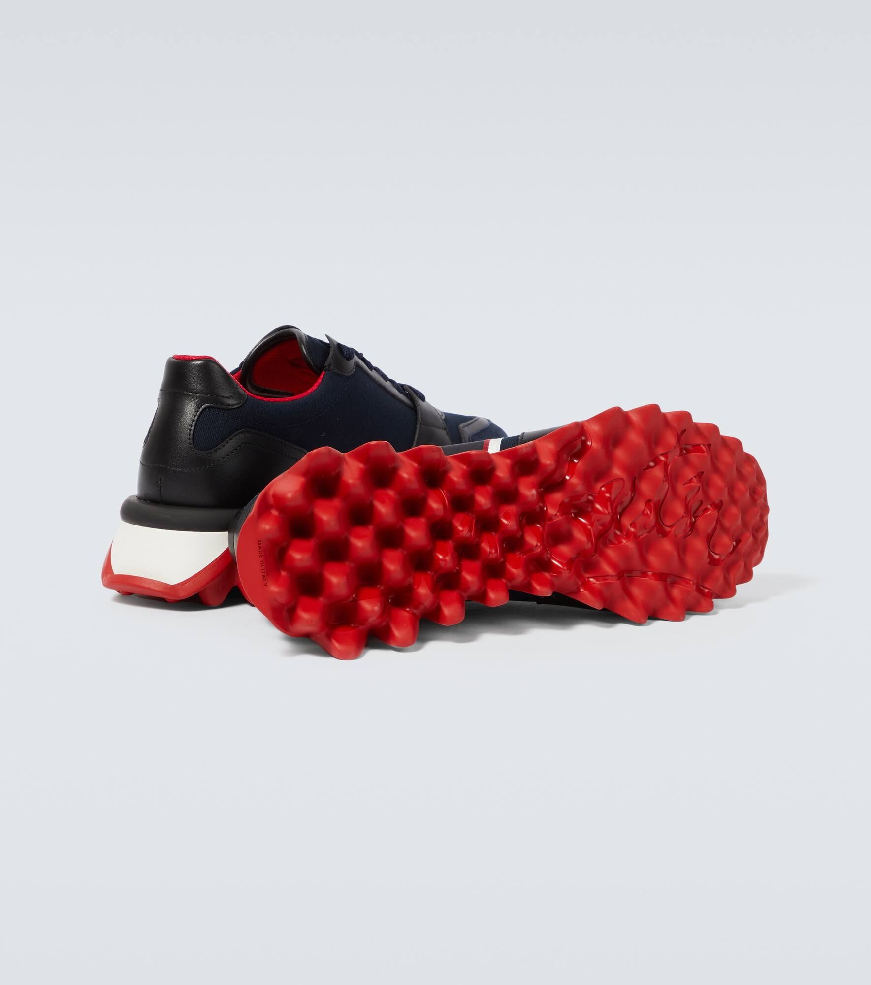 Nastroshark leather and canvas sneakers - 7