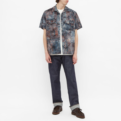 BEAMS PLUS Beams Plus Short Sleeve Open Collar Batik Print Shirt outlook