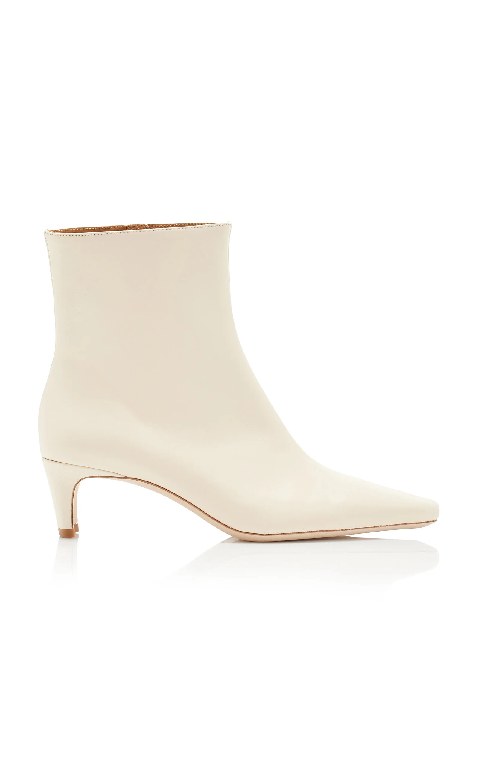 Wally Leather Ankle Boots white - 1