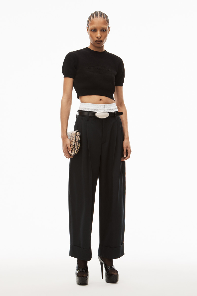 Alexander Wang SWEATER TEE IN RIBBED CHENILLE outlook