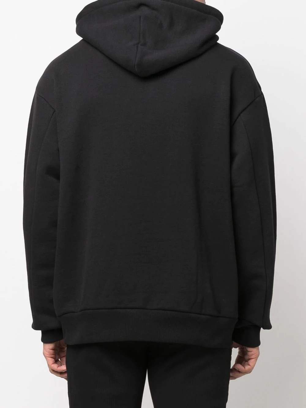 barcode-glitch organic cotton hoodie - 5