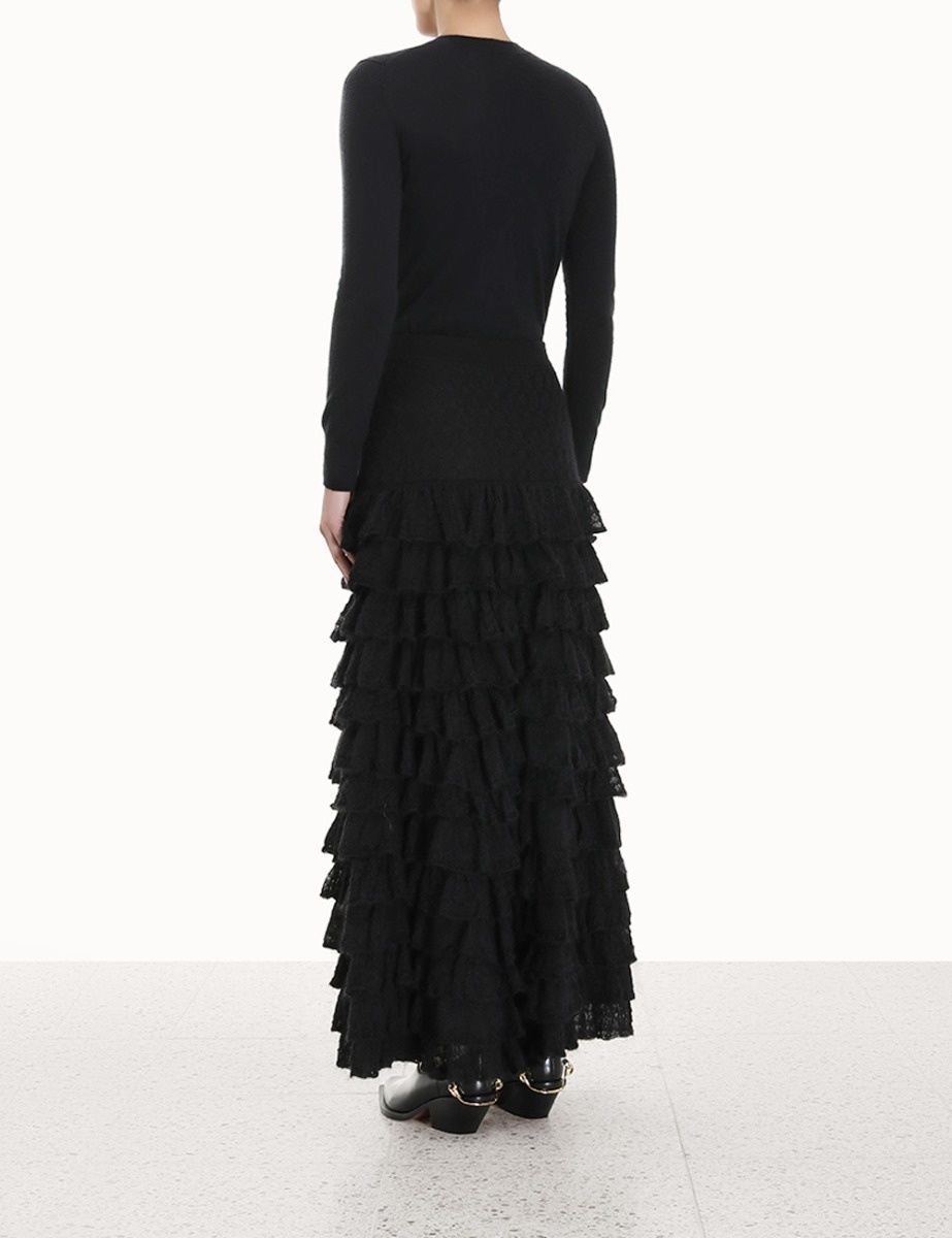 LUMINOSITY LACE FRILL SKIRT - 4