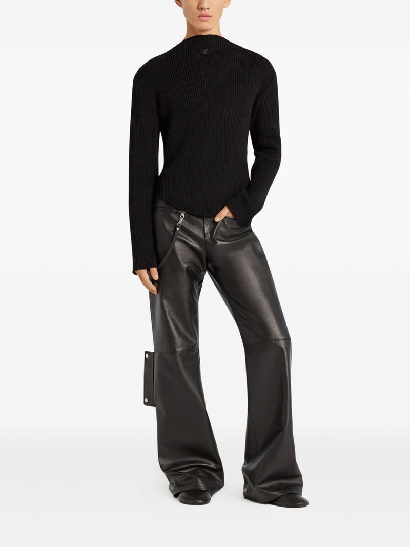 courrèges slash-neck sweater outlook