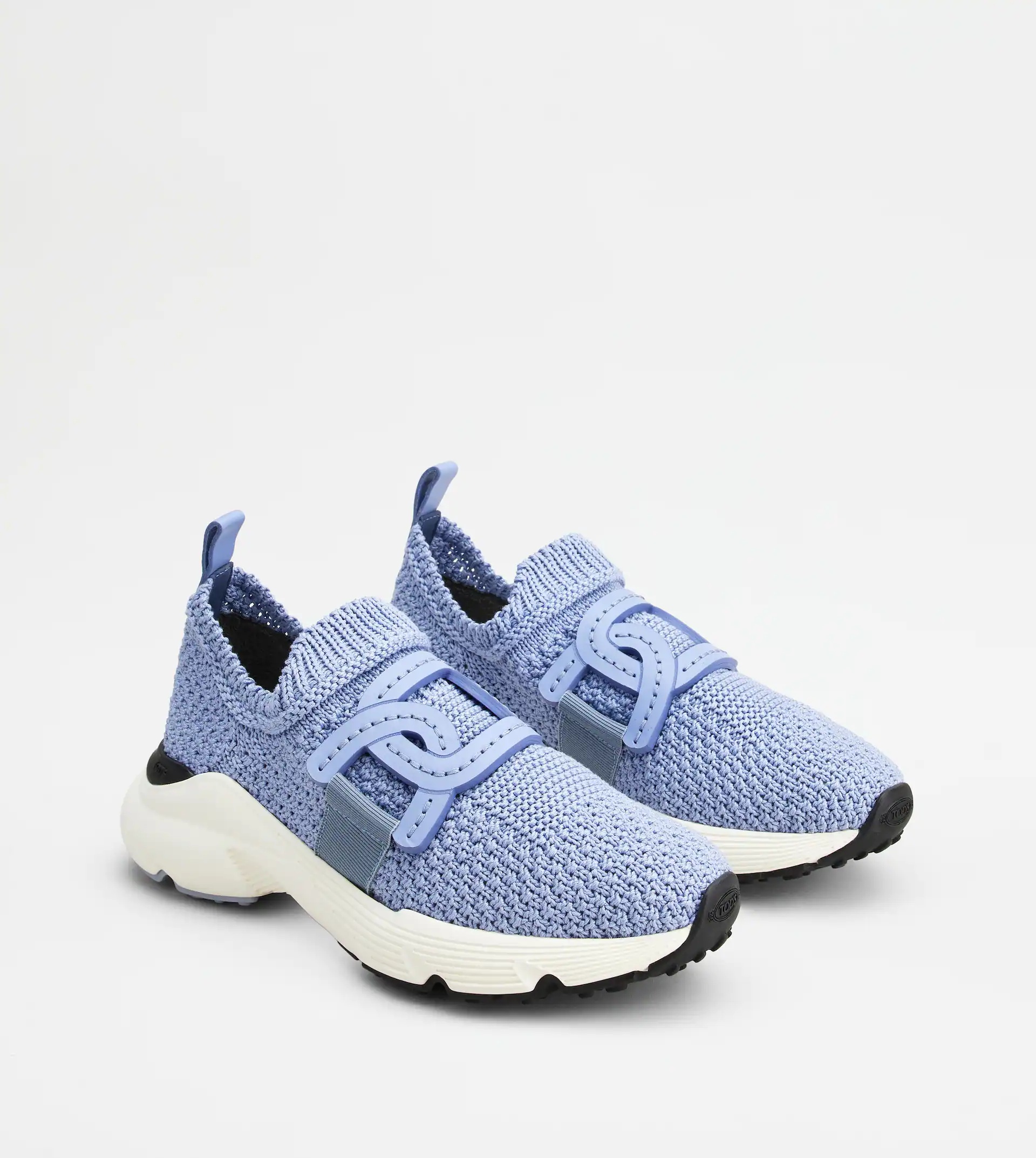 SLIP-ON SNEAKERS IN FABRIC - LIGHT BLUE - 3