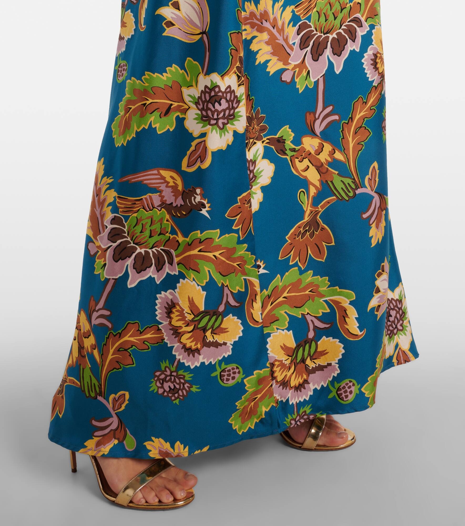 Roy printed silk maxi dress - 5