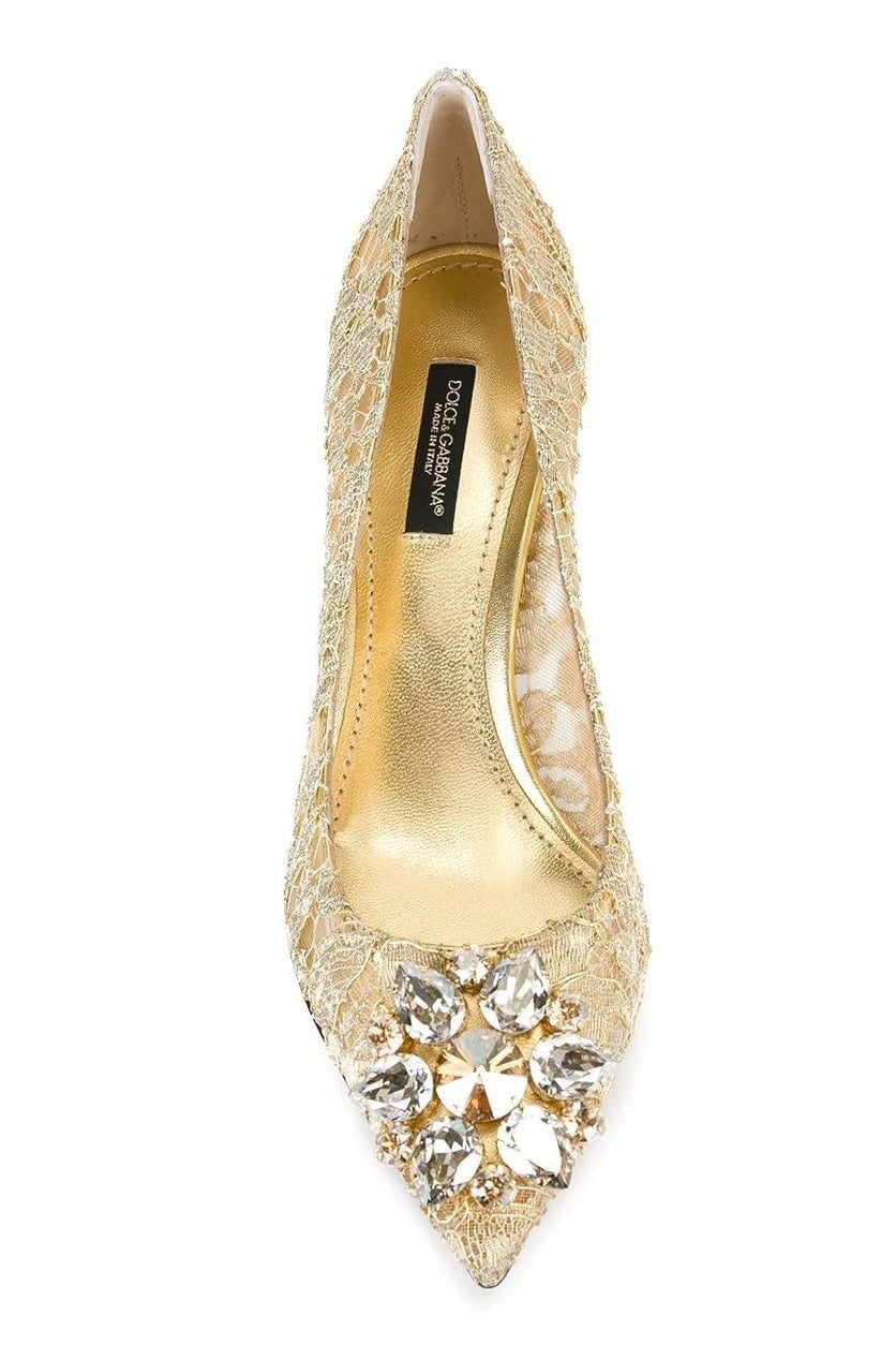 Belucci Lace Pump 60 - Gold - 5