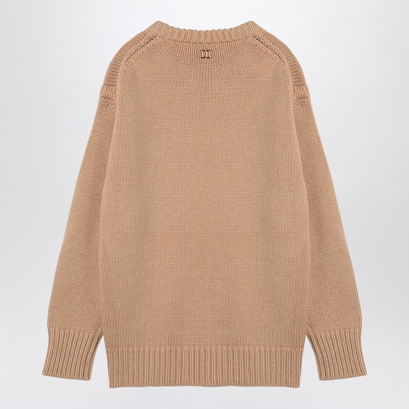 Chloé Nude Cashmere And Cotton Oversize Jumper Women - 2