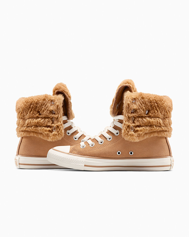 Chuck Taylor All Star Fold Over XHi Faux Fur 7