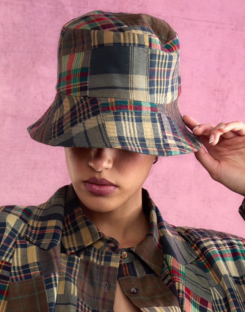 CYNTHIA ROWLEY Madrid Madras Bucket Hat outlook