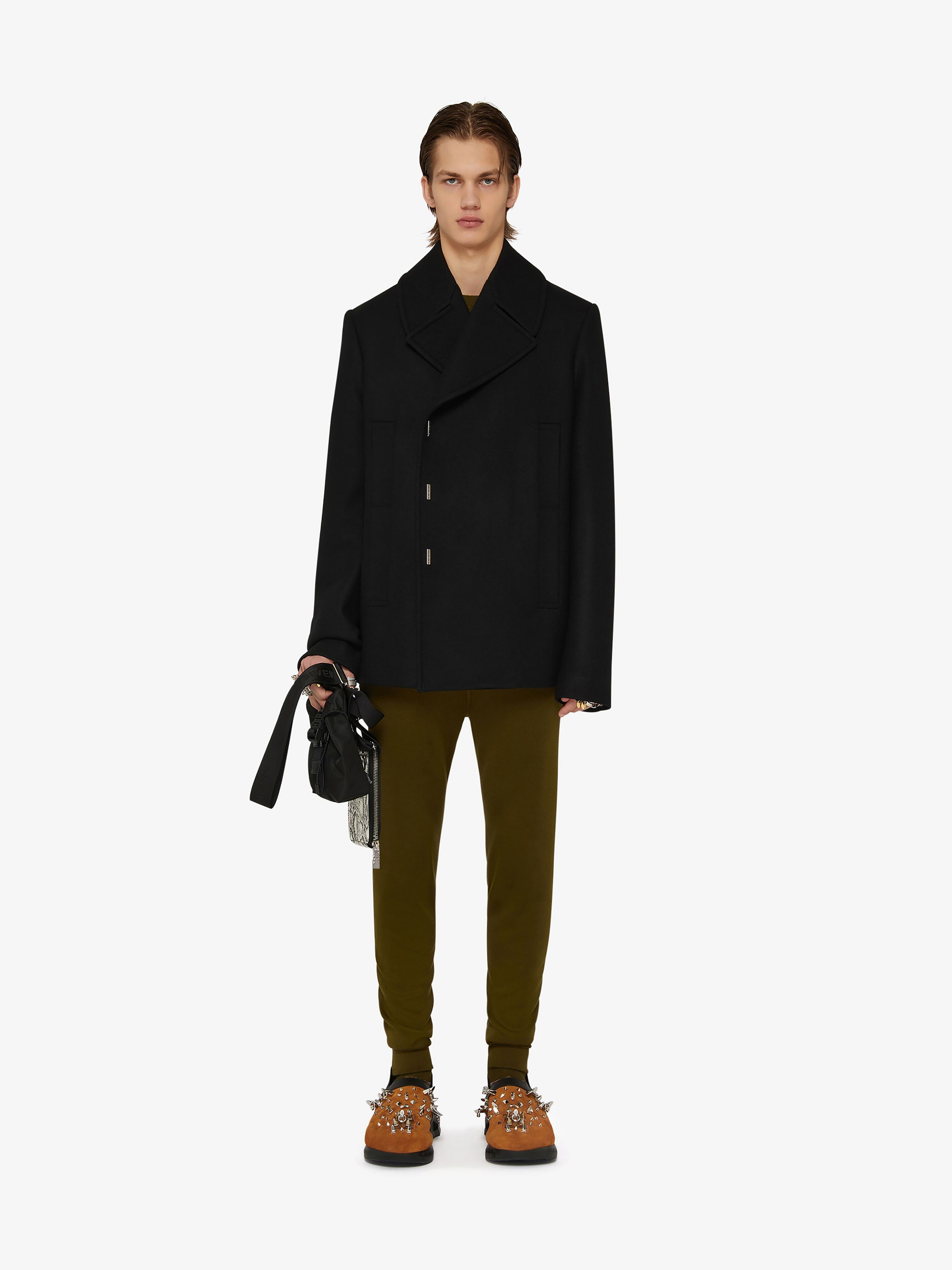 PEA COAT IN WOOL - 2