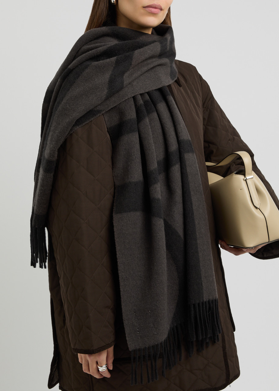 Toteme Logo-intarsia Wool Scarf - 2
